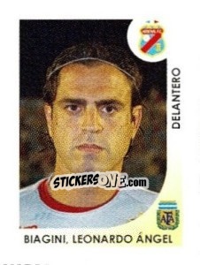 Cromo Biagini Leonardo Angel - Apertura 2008 - Panini