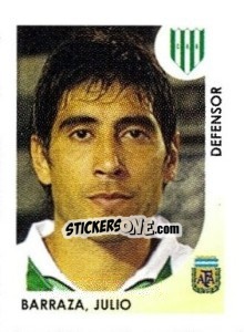 Cromo Barraza Julio - Apertura 2008 - Panini