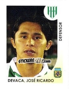 Cromo Devaca Jose Ricardo - Apertura 2008 - Panini