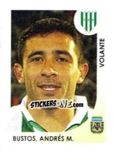 Cromo Bustos Andrés M. - Apertura 2008 - Panini