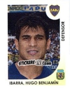 Cromo Ibarra Hugo Benjamin - Apertura 2008 - Panini