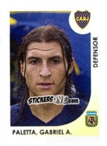 Cromo Paletta Gabriel A. - Apertura 2008 - Panini