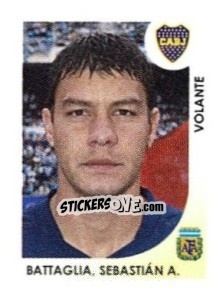 Cromo Battagua Sebastian A. - Apertura 2008 - Panini