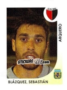 Sticker Blazquez Sebastian - Apertura 2008 n. 65 - Panini