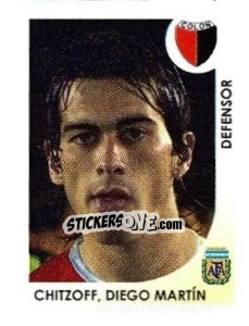 Sticker Chitzoff Diego Martin - Apertura 2008 - Panini