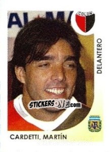 Cromo Cardetti Martin - Apertura 2008 - Panini