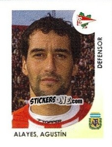 Sticker Alayes Agustin - Apertura 2008 n. 82 - Panini