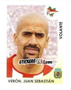 Sticker Veron Juan Sebastian - Apertura 2008 n. 86 - Panini