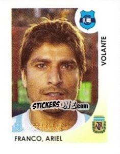 Sticker Franco Ariel - Apertura 2008 n. 106 - Panini