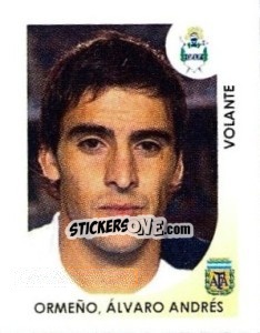 Sticker Ormeno Alvaro Andres - Apertura 2008 n. 124 - Panini