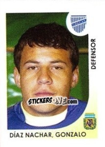 Sticker Diaz Nachar Gonzalo - Apertura 2008 - Panini