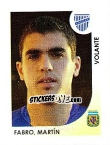 Sticker Fabro Martin - Apertura 2008 n. 136 - Panini