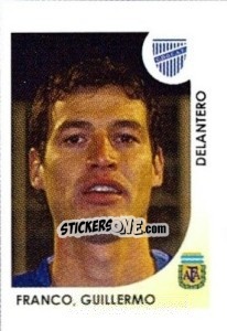 Sticker Franco Guillermo - Apertura 2008 n. 141 - Panini