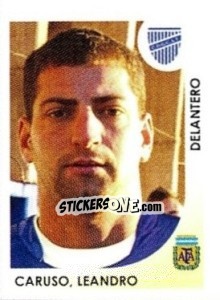 Sticker Caruso Leandro - Apertura 2008 - Panini