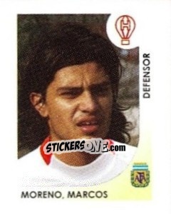 Sticker Moreno Marcos - Apertura 2008 n. 150 - Panini