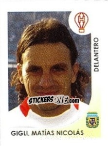 Sticker Gigli Matias Nicolas - Apertura 2008 n. 157 - Panini