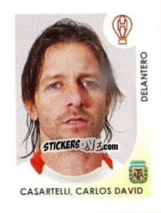 Cromo Casartelli Carlos David - Apertura 2008 - Panini