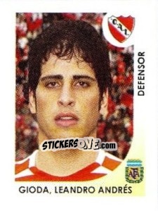 Figurina Gioda Leandro Andres - Apertura 2008 - Panini