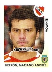 Sticker Herron Mariano Andres - Apertura 2008 n. 167 - Panini