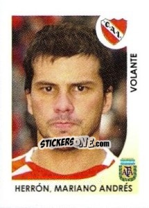 Sticker Herron Mariano Andres - Apertura 2008 - Panini