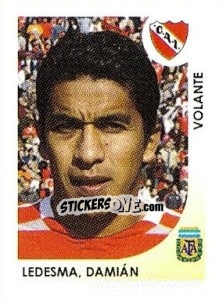 Cromo Ledesma Damian - Apertura 2008 - Panini