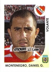 Sticker Montenegro Daniel G. - Apertura 2008 n. 171 - Panini