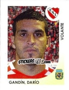 Sticker Gandin Dario - Apertura 2008 n. 173 - Panini