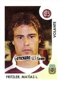 Sticker Fritzler Matias L. - Apertura 2008 n. 185 - Panini