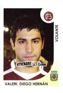 Sticker Valeri Diego Hernan - Apertura 2008 n. 189 - Panini