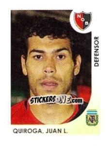 Cromo QuiroGa Juan L. - Apertura 2008 - Panini