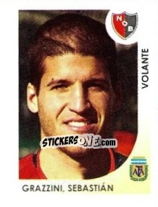 Sticker Grazzini Sebastian - Apertura 2008 n. 206 - Panini