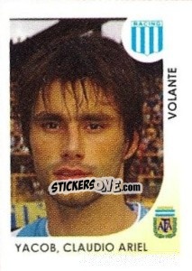 Sticker Yacob Claudio Ariel - Apertura 2008 - Panini