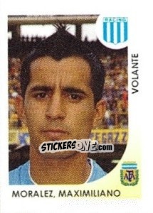 Cromo Moralez Maximiliano - Apertura 2008 - Panini