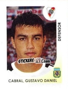 Sticker Cabral Gustavo Daniel - Apertura 2008 n. 230 - Panini