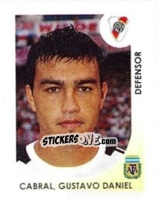 Sticker Cabral Gustavo Daniel - Apertura 2008 - Panini