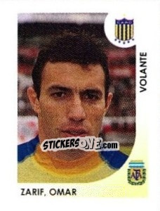 Cromo Zarif Omar - Apertura 2008 - Panini