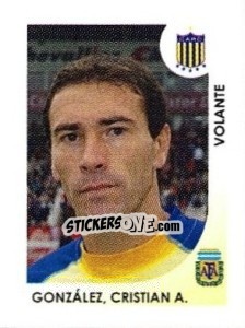 Sticker Gonzalez Cristian A. - Apertura 2008 n. 252 - Panini