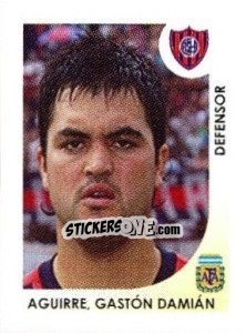 Cromo Aguirre Gaston Damian - Apertura 2008 - Panini