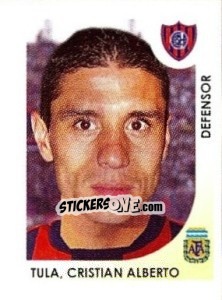 Sticker Tula Cristian Alberto - Apertura 2008 n. 262 - Panini