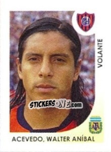 Cromo Acevedo Walter Anibal - Apertura 2008 - Panini