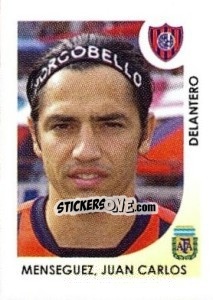 Sticker Menseguez Juan Carlos - Apertura 2008 - Panini