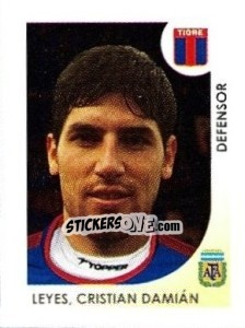 Sticker Leyes Cristian Damian - Apertura 2008 - Panini