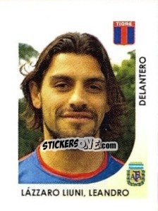 Cromo Lazzaro Liuni Leandro - Apertura 2008 - Panini