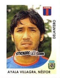 Sticker Ayala Villagra Nestor - Apertura 2008 n. 304 - Panini