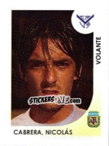 Sticker Cabrera Nicolas - Apertura 2008 n. 312 - Panini
