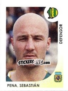 Sticker Pena Sebastian - Apertura 2008 n. 323 - Panini
