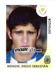 Cromo Menghl Diego Sebastian - Apertura 2008 - Panini