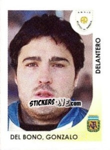 Cromo Del Bono Gonzalo - Apertura 2008 - Panini