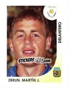 Sticker Zbrun Martin J. - Apertura 2008 - Panini