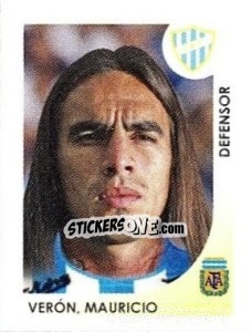 Cromo Veron Mauricio - Apertura 2008 - Panini